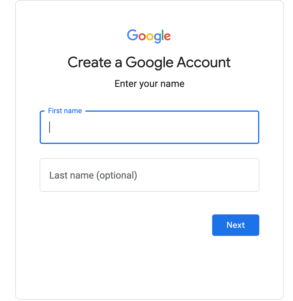 Creating a Gmail Account